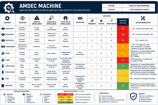 Fichier AMDEC Machine prêt à l’emploi